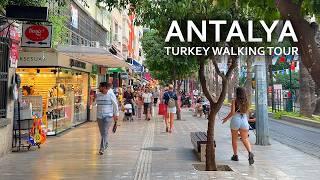 Antalya Turkey walking tour 2024  ANTALYA OLD TOWN Hadrians gate Kaleiçi streets sea view