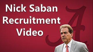 Glimpse of Nick Sabans Recruiting - Video