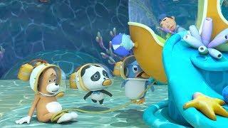 Страшный водяной монстр  Кики и его друзья  Детский мультфильм  BabyBus