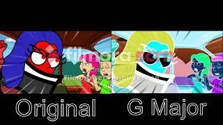 Satari Causes A Car Crash Into Bus StopGrounded BIG TIME Comparison Original & G Major