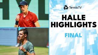 Jannik Sinner vs Hubert Hurkacz For The Title   Halle 2024 Final Highlights