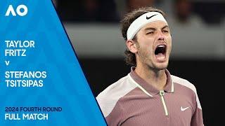 Taylor Fritz v Stefanos Tsitsipas Full Match  Australian Open 2024 Fourth Round