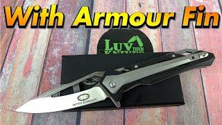 Witharmour Fin linerlock flipper includes disassembly interesting design