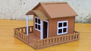 DIY Making a Beautiful House Model with Cardboard .Very Simple