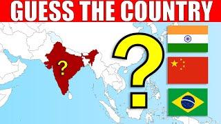 Guess The Country on The Map   Geography Quiz Challenge