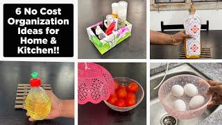 அட இத பார்த்தா இனி கடையில வாங்க மாட்டீங்க 6 No Cost Organization Ideas for Kitchen & home