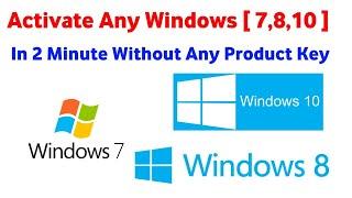 Activate Any Windows 7810 in Just 2 minutes without any product key  #ActivateWindowsPC