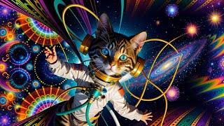 Nexxus 604 - Cats in Space - Psychedelic trance mix • 4K AI animated music video