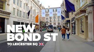 Exploring the Best of London New Bond Street to Leicester Square Walk 4K