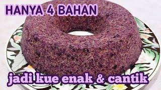 Hanya 4 Bahan Menghasilkan Kue Yang Cantik dan Enak #kuebasah