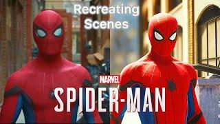 Recreating Scenes From Spider-Man Movies In Marvels Spider-Man PS4  Spider-Man PS4 Gameplay