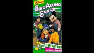 DISNEY SING ALONG SONGS CAMPOUT AT WALT DISNEY WORLD 1996 VHS