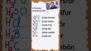 Como saber a fórmula dos ácidos?