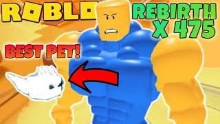 WEIGHT LIFTING SIMULATOR REBIRTH X 475 HOLY TITAN IS OP Roblox