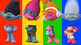 Wrong Heads Trolls Learn Colors & Finger Family Nursery Song By IBaby