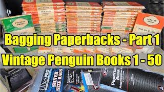 Bagging Books Part 1 - Vintage Penguin Paperbacks - Main Series 1 to 50 - These Look Amazing