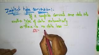 Type Conversion  Implicit & Explicit  Compiler design  Lec-41  Bhanu Priya