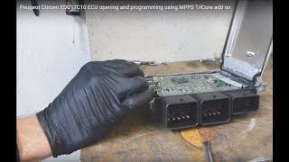 Peugeot Citroen EDC17C10 ECU opening and programming using MPPS TriCore add on