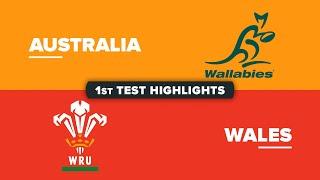 HIGHLIGHTS  AUSTRALIA v WALES  July Internationals 2024  First Test