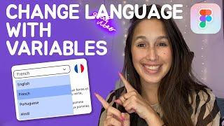 Figma variables to change the language using a dropdown   How to use Figma variables  Step-by-step