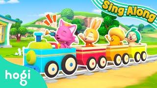 Train Song Down by the Station｜Chug Chug Toot Toot ｜Sing Along with Hogi｜Pinkfong & Hogi