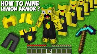 How to MINE LEMON CRAFT AND GET RAREST ARMOR in Minecraft ? SUPER SECRET ARMOR 