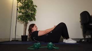 Supine abs and kneeling Pilates series with Brooke