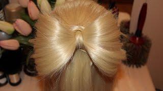 Бантик из волос  Hair bow