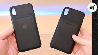 Compared Apples Smart Battery Case VS Mophie Juice Pack Access