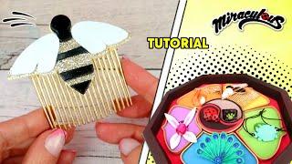 DIY Новый Леди Баг и Супер-кот  Как сделать ПЧЕЛИНЫЙ Чудо-жук - корона пчелы расческа DIY