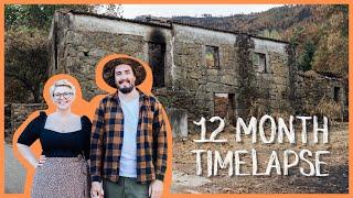 TIMELAPSE RENOVATION  ABANDONED HOMESTEAD TRANSFORMATION IN PORTUGAL