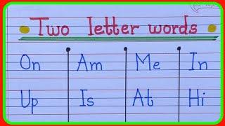 Two letter words 2 letters word in english english words write two letter word in english