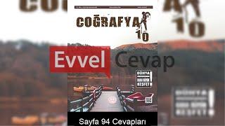 10. Sınıf Coğrafya Ders Kitabı Cevapları Meb Yayınları Sayfa 94