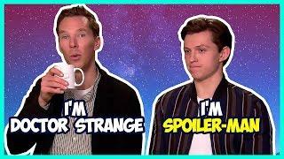 Tom Holland & Benedict Cumberbatch Funny Moments Avengers Infinity War