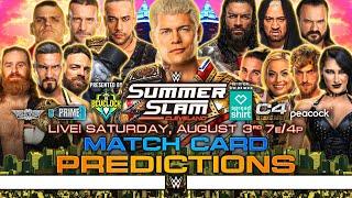 WWE SummerSlam 2024 - Match Card Predictions v3