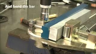 Bending 12mm Stainless Steel Bar on 18mm Centre Line Radius - Useful Tools Mandrel Tube Bender Mk 3