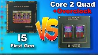 Core 2 Quad vs i5 First Gen - Q6600 vs 750s 2.4ghz Intel CPU Comparison with Overclocking