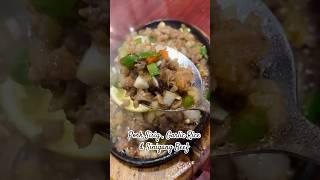 Pork Sisig  Garlic Rice & Sinigang Beef #foodie #foodblogger #foodlover #shortvideo #viral ‍️