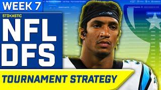 NFL DFS Sims Tournament Strategy Week 7  NFL DFS Strategy