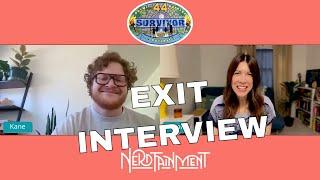 SURVIVOR 44 KANE FRITZLER EXIT INTERVIEW  9th PLAYER VOTED OUT & 3rd JURY MEMBER⎰Nerdtainment