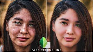 How to clean face in snapseed  face smooth in snapseed  skin glow retouch