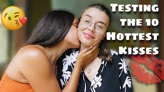 TESTING THE 10 HOTTEST KISSES ON MY WIFE  Lesbian Couple