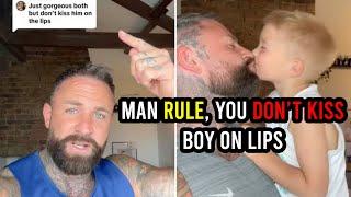 Kissing son on lips despite haters unstoppable