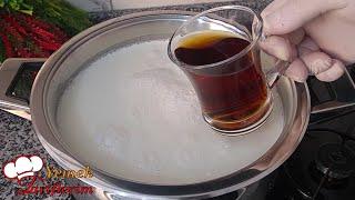 Pour vinegar into milk Only 2 ingredients I no longer buy from the market Nobody knows this