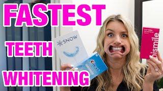 Best Teeth Whitening Product for  IMMEDIATE Results HiSmile vs Snow vs Crest