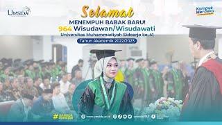 SELAMAT & SUKSES WISUDA KE-41 UMSIDA