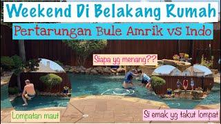 Summer in Our Backyard Pool Fun with The Boys  Liburan di Belakang Rumah guys 