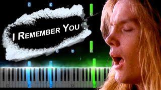 Skid Row - I Remember You Piano Tutorial