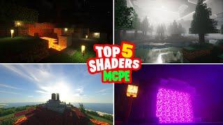 Top 5 Best Shaders For Minecraft PE  1.20+   Render Dragon Shaders For Mcpe   Minecraft pe