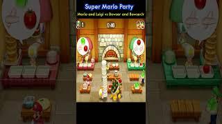 Super Mario Party - Mario Brothers vs Bowser Family - Dash and Dine #mario